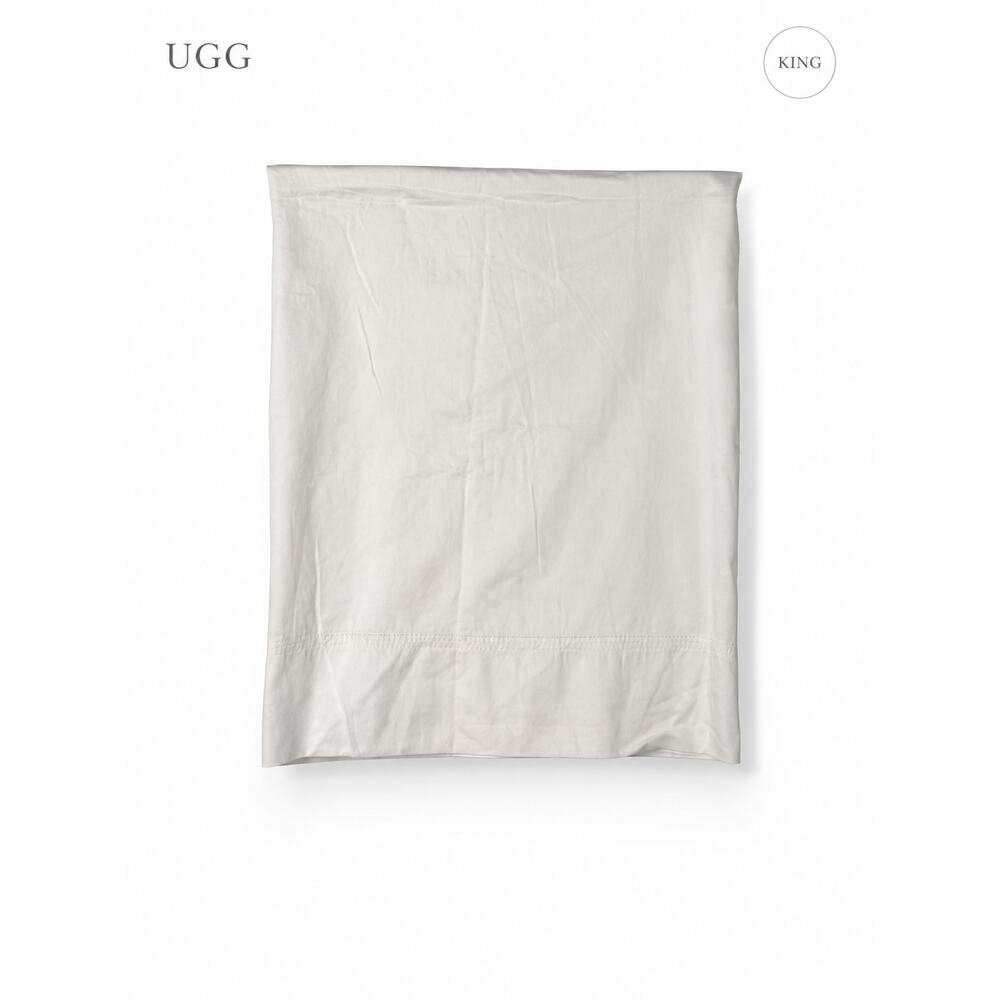 UGG White Cotton Pillowcase Single King Pillowcase Soft Bedding
